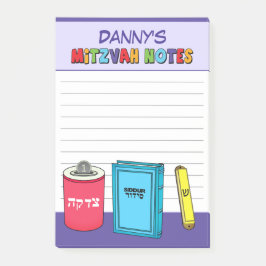 Gepersonaliseerde mitswa items - Paarse Post-it® Notes