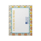 Gepersonaliseerde Mitzvah Note- Sport Notitieblok (Gedraaid)