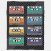 Gepersonaliseerde mixtape fleece deken (Voorkant)