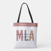 Gepersonaliseerde MLA Medische Laboratoriumassiste Draagtas (Achterkant)