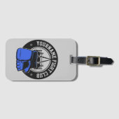 Gepersonaliseerde MMA Mixed Martial Arts Fight Clu Bagagelabel (Voorkant (horizontaal))
