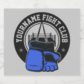 Gepersonaliseerde MMA Mixed Martial Arts Fight Clu Bier Etiket (Enkel label)