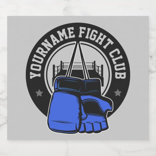 Gepersonaliseerde MMA Mixed Martial Arts Fight Clu Bier Etiket (Enkel label)