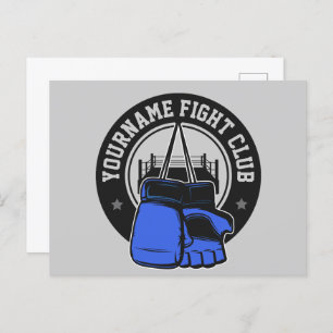 Gepersonaliseerde MMA Mixed Martial Arts Fight Clu Briefkaart