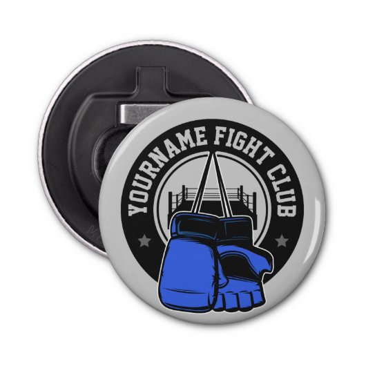 Gepersonaliseerde MMA Mixed Martial Arts Fight Clu Button Flesopener (Voorkant)