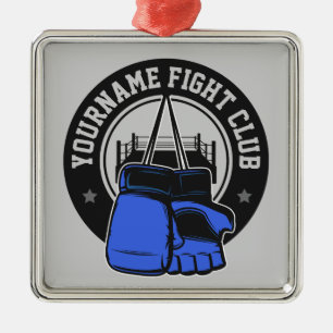 Gepersonaliseerde MMA Mixed Martial Arts Fight Clu Metalen Ornament