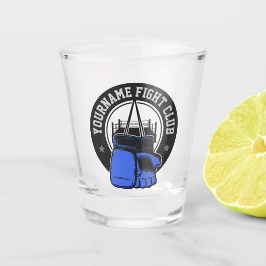 Gepersonaliseerde MMA Mixed Martial Arts Fight Clu Shot Glas (Voorkant)
