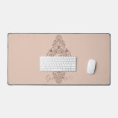 Gepersonaliseerde Mocha Rococo Lotus Siermandala Bureaumat (Keyboard & Muis)