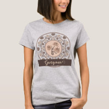 Gepersonaliseerde Mocha Rococo Revival Dot Mandala