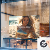 Gepersonaliseerde mode Window Cling Raamsticker (Cafe Raam)