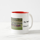 gepersonaliseerde modebok tweekleurige koffiemok (Voorkant rechts)