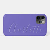 Gepersonaliseerde Modern Eenvoudig Paarse Case-Mate iPhone Case (Achterkant (horizontaal))