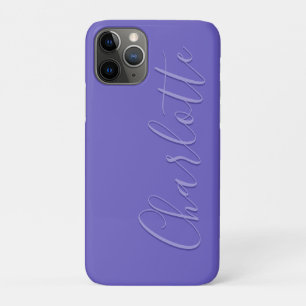 Gepersonaliseerde Modern Eenvoudig Paarse iPhone 11 Pro Hoesje