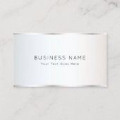 Gepersonaliseerde Modern Elegant Plain Sjabloon Be Visitekaartje (Voorkant)