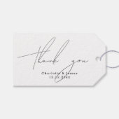 Gepersonaliseerde Modern en Stijlvol Dank u Cadeaulabel (Voorkant (Horizontaal))