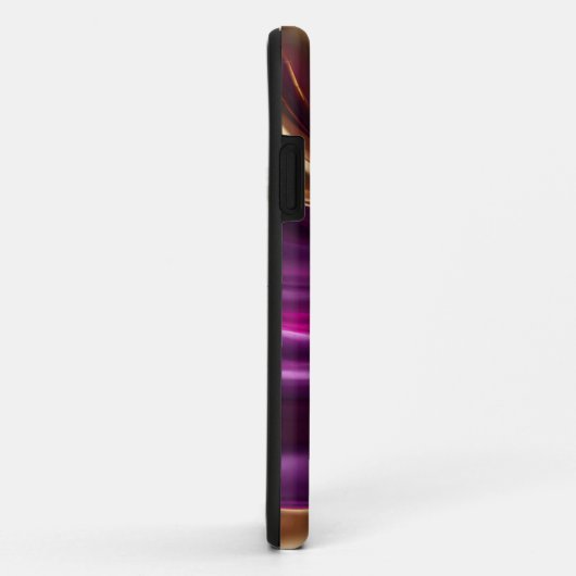 Gepersonaliseerde Modern-Paarse Roze en Goud- Case-Mate iPhone Case (Achterkant/rechts)