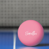 Gepersonaliseerde Modern Script Monogram naam Pingpongballen (Net)