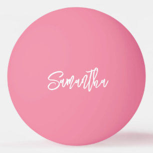 Gepersonaliseerde Modern Script Monogram naam Pingpongballen