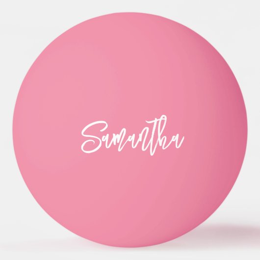 Gepersonaliseerde Modern Script Monogram naam Pingpongballen (Achterkant)