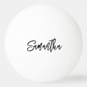 Gepersonaliseerde Modern Script Monogram naam Pingpongballen (Achterkant)