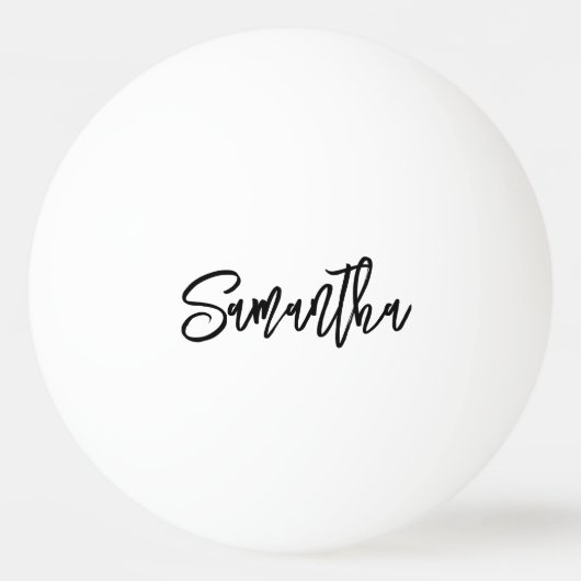 Gepersonaliseerde Modern Script Monogram naam Pingpongballen (Achterkant)