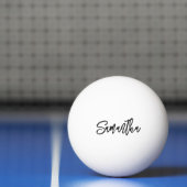 Gepersonaliseerde Modern Script Monogram naam Pingpongballen (Net)