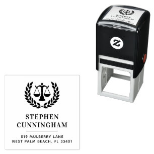 Gepersonaliseerde moderne advocaat advocaat  zelfinktende stempel