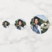 Gepersonaliseerde moderne Afstuderen foto Confetti (Voorkanten)