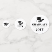 Gepersonaliseerde moderne Afstuderen foto Confetti (Achterkanten)