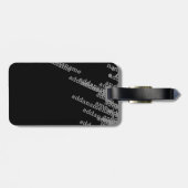 Gepersonaliseerde moderne bagage bagagelabel (Achterkant horizontaal)