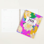 Gepersonaliseerde moderne bloemen wekelijks en maa planner (Display)