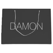 Gepersonaliseerde moderne bruids partij groomman b groot cadeauzakje (Voorkant)