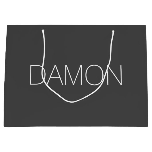 Gepersonaliseerde moderne bruids partij groomman b groot cadeauzakje (Voorkant)