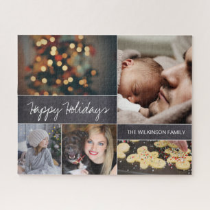 Gepersonaliseerde moderne collage foto puzzel voor