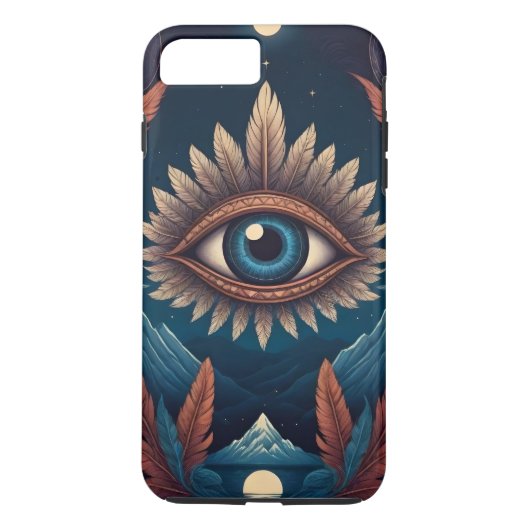 Gepersonaliseerde moderne derde oog Case-Mate iPhone case (Achterkant)