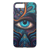 Gepersonaliseerde moderne derde oog Case-Mate iPhone case (Achterkant)