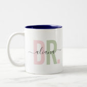 Gepersonaliseerde Moderne Doctor PhD Mok Custom Na (Links)