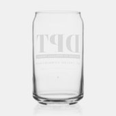 Gepersonaliseerde Moderne DPT Doctor van Fysiother Blikvorm Glas (Achterkant)