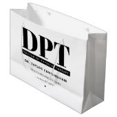 Gepersonaliseerde Moderne DPT Doctor van Fysiother Groot Cadeauzakje (Voorkant Gekanteld)