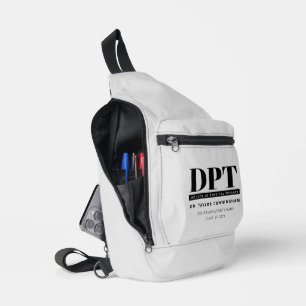 Gepersonaliseerde Moderne DPT Doctor van Fysiother Sling Bag