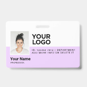 Gepersonaliseerde moderne foto-identificatiebeveil badge
