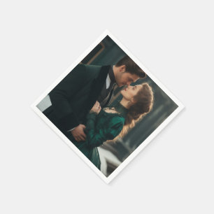 Gepersonaliseerde moderne foto standaard cocktail  servet