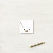 Gepersonaliseerde moderne  golfbaan post-it® notes (Op bureau)