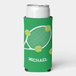 Gepersonaliseerde moderne groene tennis racket bal