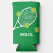 Gepersonaliseerde moderne groene tennis racket bal (Voorkant)