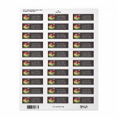Gepersonaliseerde moderne huis retour adres label (Full Sheet)