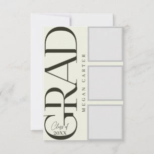 Gepersonaliseerde moderne klasse van 2025 Afstuder Kaart