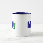 Gepersonaliseerde moderne "Mary" in diep groen en  Mok (Midden)