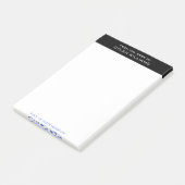 Gepersonaliseerde moderne minimalist van het burea post-it® notes (Schuin)