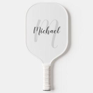 Gepersonaliseerde Moderne Monogram en Naam van het Pickleball Paddle